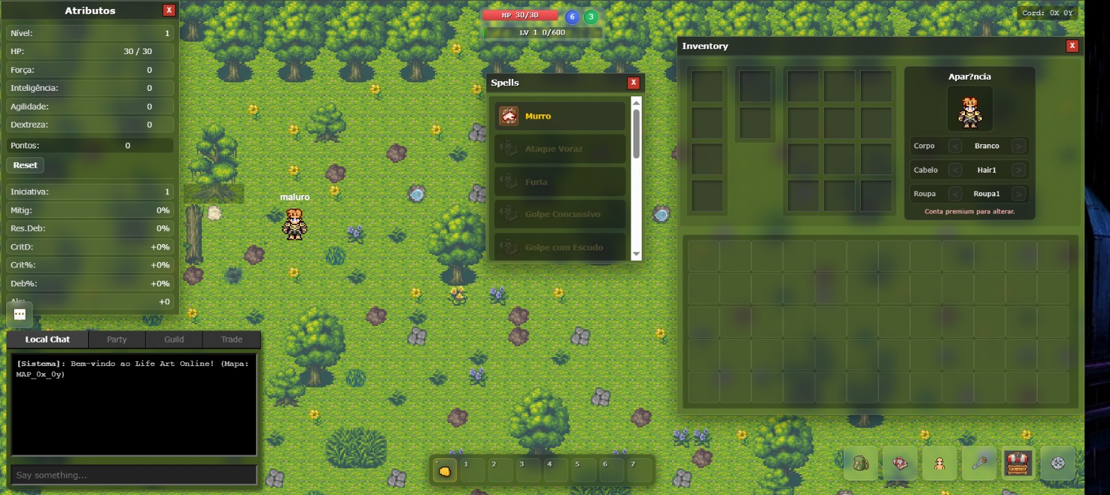 Cenario do jogo Life Art Online produzido pela NovaX Studio