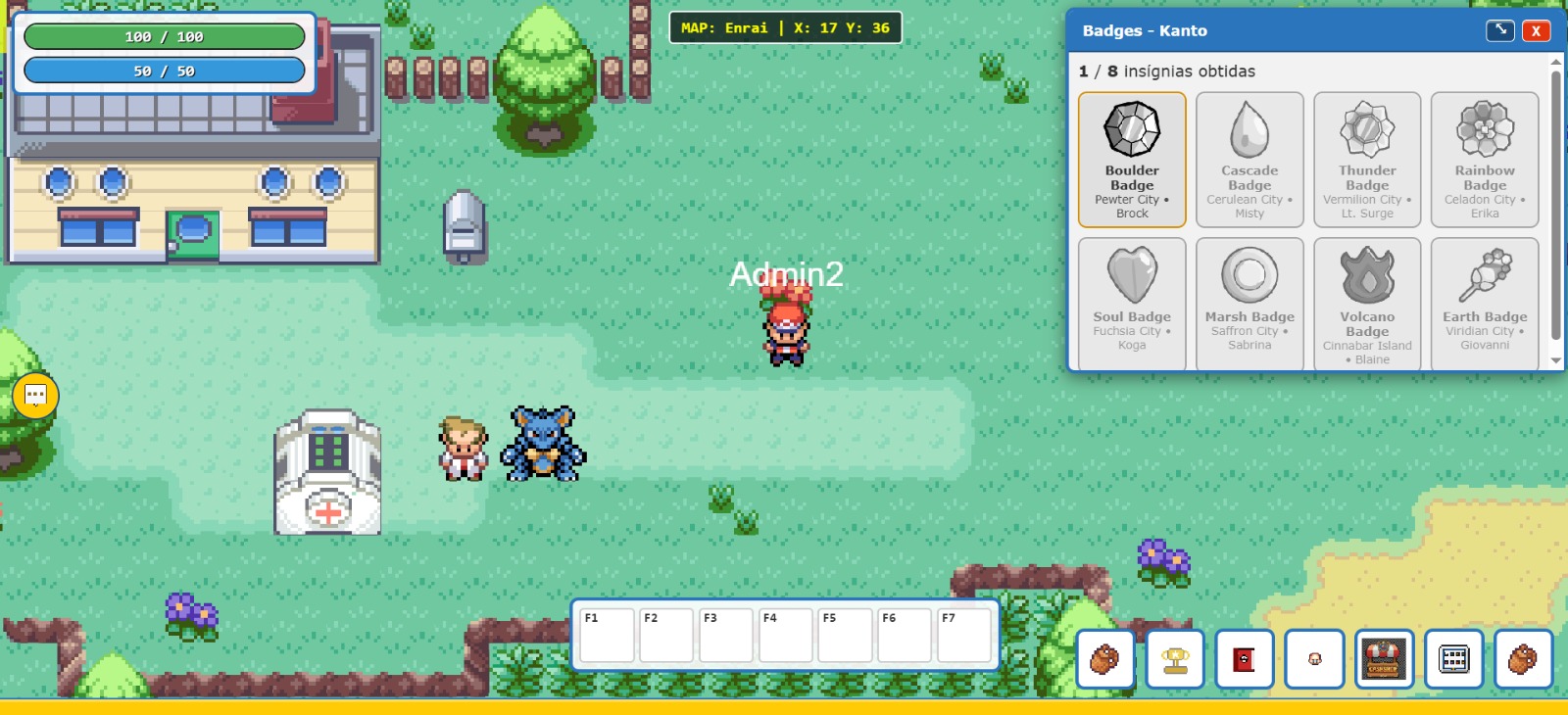 Cenario do jogo Poke World produzido pela NovaX Studio